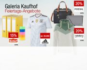 Feiertagsangebote bei Galeria Kaufhof, bis zu 20% sparen