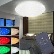  RGB LED Deckenleuchte mit Sternenhimmel-Optik + Fernbedienung f&uuml;r 24,50&euro; statt 34,90