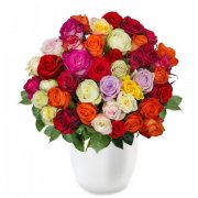 39 Rosen "Pretty Rainbow" f&uuml;r 17,99e statt 34,99