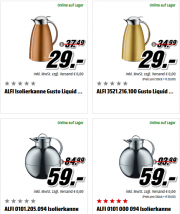 Isolierkannen von alfi um bis zu 40% reduziert bei Media Markt 