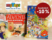 10% Rabatt auf ausgew&auml;hlte Adventskalender bei MyToys