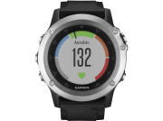 GARMIN fenix 3 HR, GPS Multisportuhr, 238 mm, Schwarz/Silber