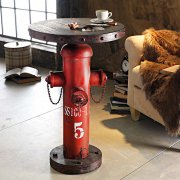 Beistelltisch "Fireplug" rotbraun Bistrotisch Stehtisch Bartisch