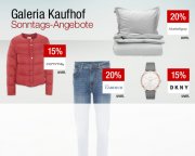 Sonntagsangebote bei Galeria Kaufhof bis zu 20% sparen