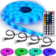 NINETEC Flash30 &ndash; 5m RGB LED Strip Profi-Set (wasserdicht IP65 + 4 Verbinder f&uuml;r 24,99 statt 29,99