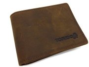 Torido Leder Geldb&ouml;rse aus echtem Rindsleder im Vintage Look I Braun f&uuml;r 4,99 statt 24,99