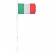 Fahnenmast 6.2 Meter, 150 x 90 cm, mit Italienflagge