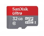 SanDisk Ultra Android microSDHC 32GB bis zu 80 MB/Sek, Class 10 Speicherkarte + SD-Adapter