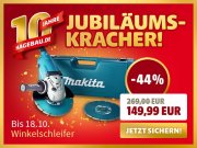 Makita Winkelschleifer bei Hagebau f&uuml;r 149,99&euro; anstatt 269&euro;
