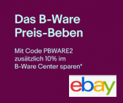 10% Rabatt auf B-Ware bei Ebay, das lohnt sich so richtig!