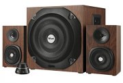 Trust Vigor 2.1 Holz Bluetooth Lautsprecherset (mit Subwoofer, 100 Watt) braun