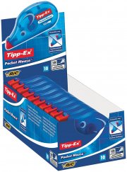 Tipp-Ex Pocket Mouse Korrekturroller mit Bandschutzkappe 10m x 4,2mm / 10er Pack