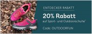 Mirapodo mit 20% Rabatt auf Sport- und Outdoorschuhe &ndash; Nur 2,95&euro; Versandkosten!