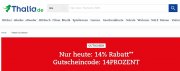 14% bei Thalia.de auf Spiele, Filme, Musik
