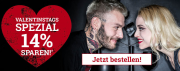 14% Valentins-Rabatt auf nicht reduzierte Artikel im EMP Shop