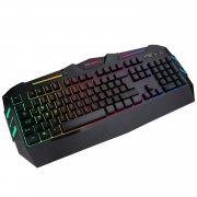 TEC.BEAN Regenbogen Beleuchtete Verdrahtete B&uuml;ro Gaming Tastatur 