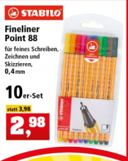 Stabilo fineliner bei Thomas Phillips