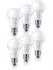 6er Pack Philips LED Lampe 6 Watt ersetzt 40 W E27 Warmwei&szlig; 470lm 2700K 