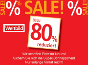 Bis zu 80% Rabatt bei Weltbild auf Restposten