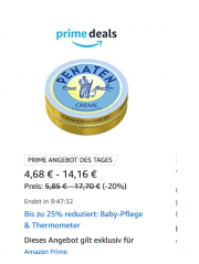  Bis zu 25% reduziert: Baby-Pflege & Thermometer exklusiv f&uuml;r Amazon Prime