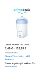  Bis zu 47% reduziert: NUK Produkte Dieses Angebot gilt exklusiv f&uuml;r Amazon Prime