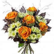 Blumenstrau&szlig; Halloween + Glasvase bei Lidl f&uuml;r 24,99&euro;