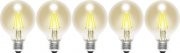 Sygonix LED E27 Globeform 4 W = 35 W Warmwei&szlig; (&Oslash; x L) 80 mm x 115 mm EEK: A++ Filament 5 St.
