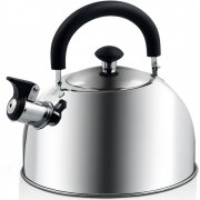 Wasserkocher Teekessel Fl&ouml;tenkessel Ofenkessel 2,5 L Edelstahl