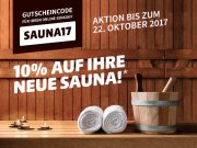 10% auf eine neue Sauna bei Hagebau