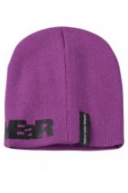 SOMeWEaR Strick-M&uuml;tze Violett mit Print bei Outlet46 f&uuml;r 12,99&euro; anstatt 21,95&euro;