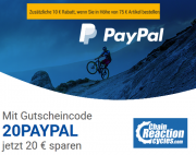 Jetzt 30 Euro Rabatt bei Mindestbestellwert von 135 Euro bei Chain Reaction Cycles absahnen