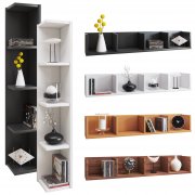 VCM Eckregal Wandregal Standregal B&uuml;cherregal CD DVD Regal Holz Board "Honsa"