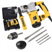 SDS Bohrhammer Bohrmaschine Schlagbohrhammer 1.600 W + Bohrer + Mei&szlig;el + Koffer 