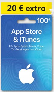 i Tunes Geschenkkarte mit 120&euro; Guthaben bei Kaufland f&uuml;r 100&euro;