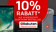 Bei Rakuten gibts mit Gutscheincode 10% Rabatt auf Elektronik-Bestseller