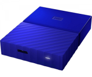 WD My Passport 2016, 4 TB mobile Festplatte, USB 3, Fb. blau
