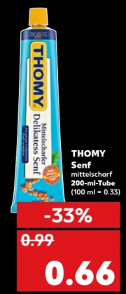 Thomy Senf bei Kaufland
