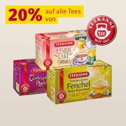 20% auf alle Tees von Teekanne bei Rossmann