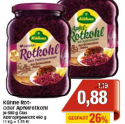 K&uuml;hne Rotkohl 088&euro; anstatt 1,19 im Marktkauf