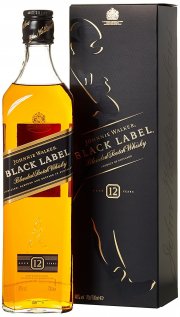 Johnnie Walker Black Label Blended Scotch Whisky 12 Jahre (1 x 0.7 l)