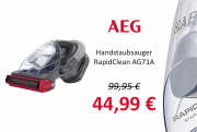 AEG Handstaubsauger Rapid Clean bei Woolworth f&uuml;r 44,99&euro; anstatt 99,95&euro;