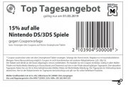 15% auf alle Nintendo DS/3DS Spiele - nur heute bei M&uuml;ller (online+vor Ort)