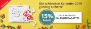 15% auf Kalender bei hugendubel.de