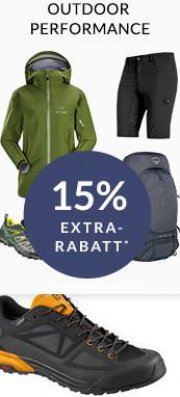 15% auf Outdoor- Artikel bei engelhorn