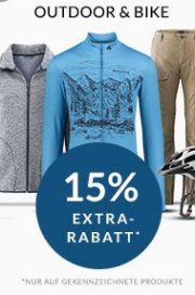 15% auf Outdoor & Bike Textilien bei Engelhorn