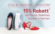 15% auf Pumps, Ballerinas, Sneakers und Taschen 