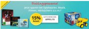 15% auf Spielwaren, Musik, Filme, H&ouml;rbucher u.v.m. bei Hugendubel.de