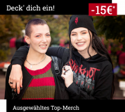 15 Euro Rabatt auf &uuml;ber 7.200 ausgew&auml;hlte Top-Merch Outfits bei EMP