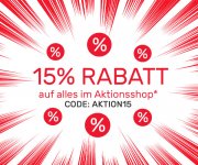 15% Extra Rabatt auf alle Artikel (auch bereits reduzierte) im Aktionsshop im Neckermann Shop