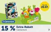 15% Extra-Rabatt auf alle Artikel der Marke Clementoni im MyToys Shop